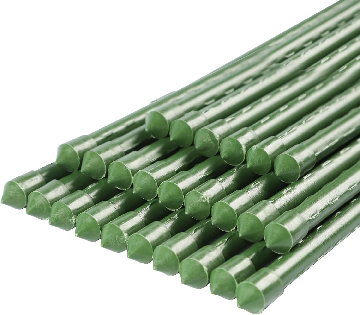 Sturdy Steel Plant Stakes for Garden Support - Pack of 25