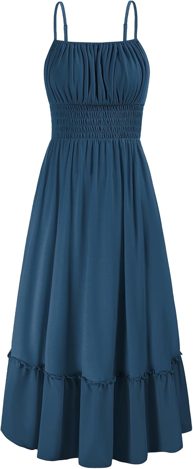 GRACE KARIN Womens Summer Dress Casual Sleeveless Maxi with Pockets