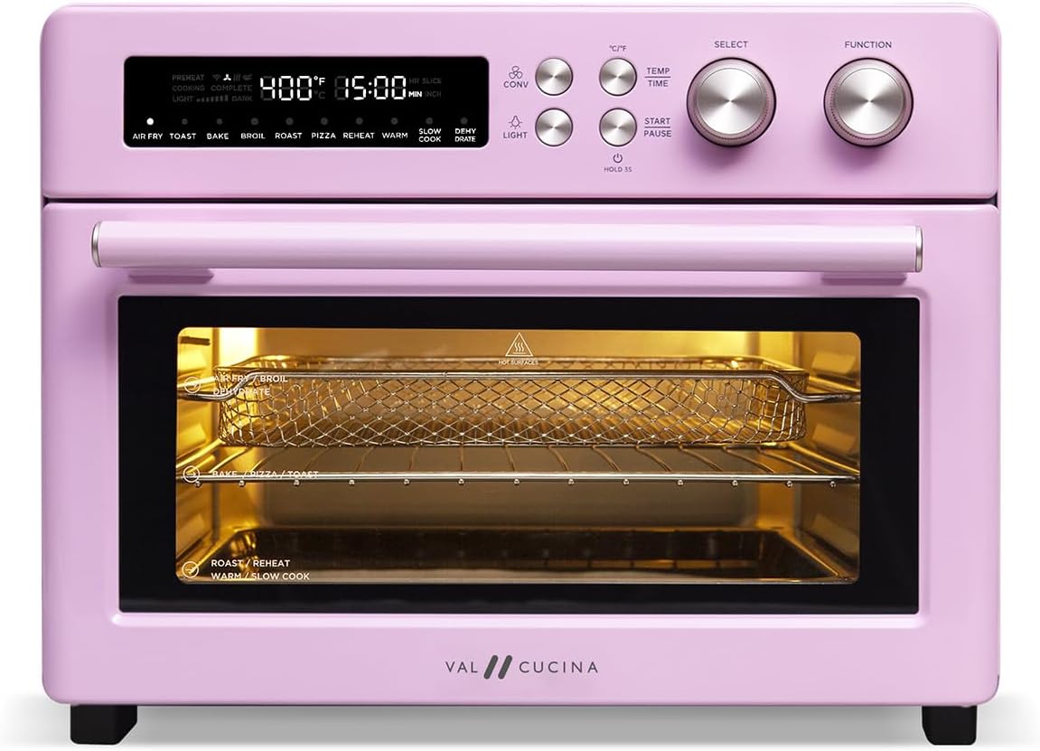 ValCucina Retro Air Fryer Oven: 10-in-1 Combo, Extra-Large Capacity, Easy Clean
