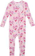 Convertible Footless Baby Sleepers for Girls - Soft Papook Bamboo