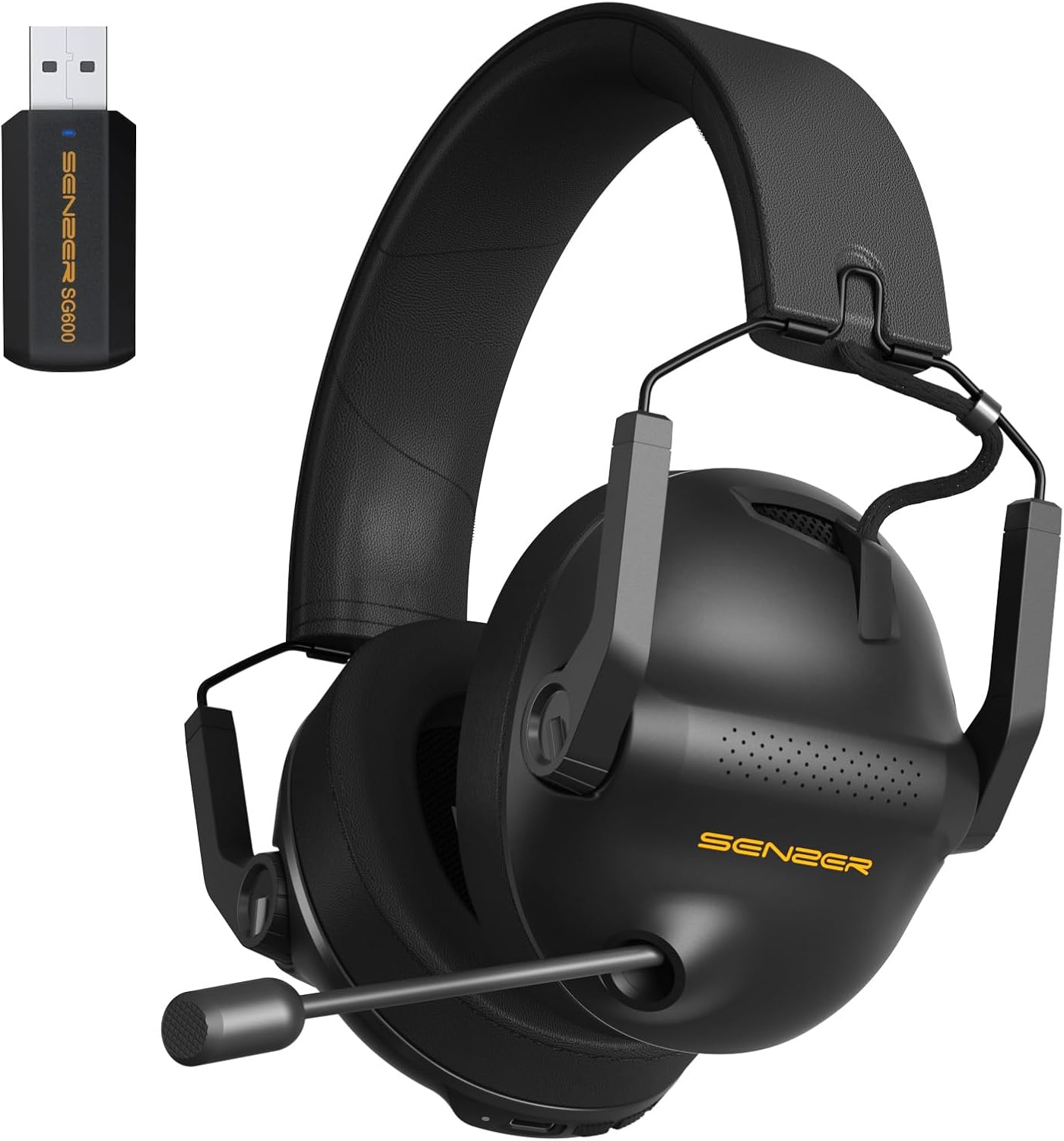 SENZER SG600 Pro Wireless Gaming Headset - Immersive 7.1 Surround Sound
