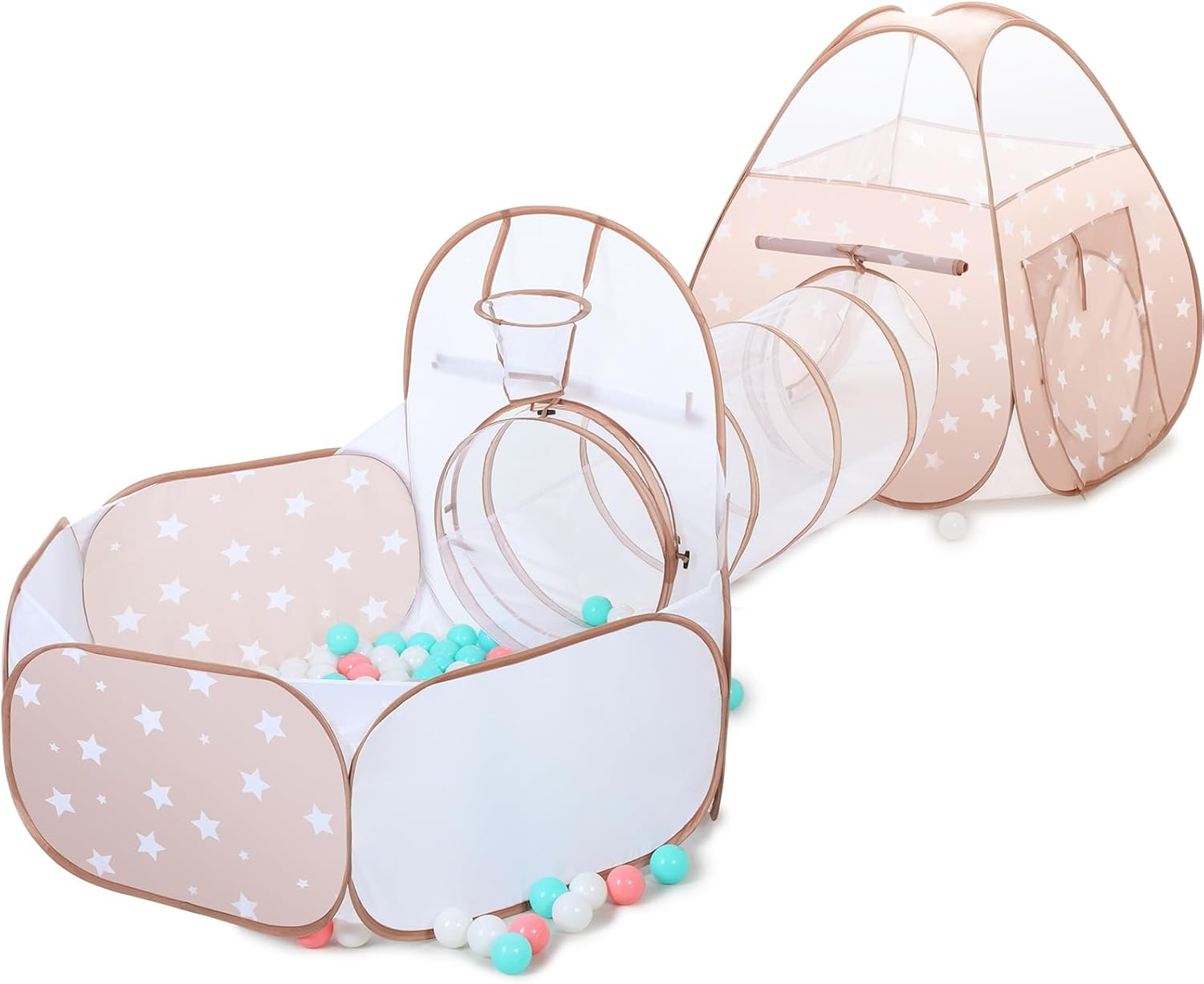 GeerWest 3-in-1 Kids Play Tent: Fun Multiplay Set