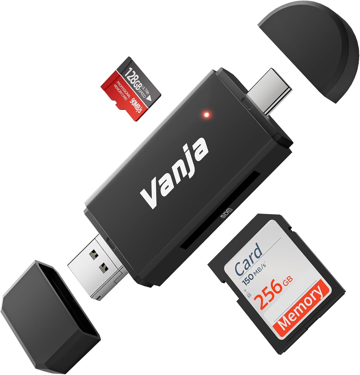 Vanja 3-in-1 Portable SD Card Reader