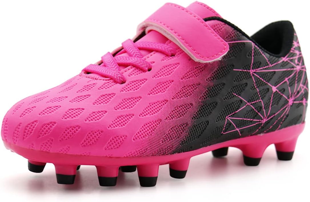 brooman Kids Firm Ground Soccer Cleats for Boys and Girls