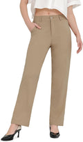 Women's Work Dress Pants High Waisted Straight Leg - Tummy Control