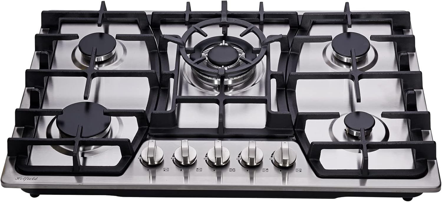30 Inch Gas Cooktop with 5 Burners for Versatile Cooking Needs