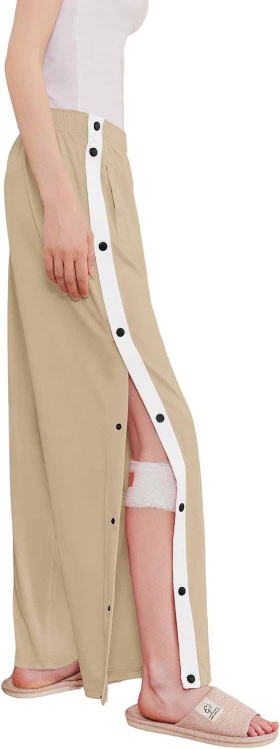 Deyeek Women's Tear Away Pants for Post Surgery Recovery Comfort