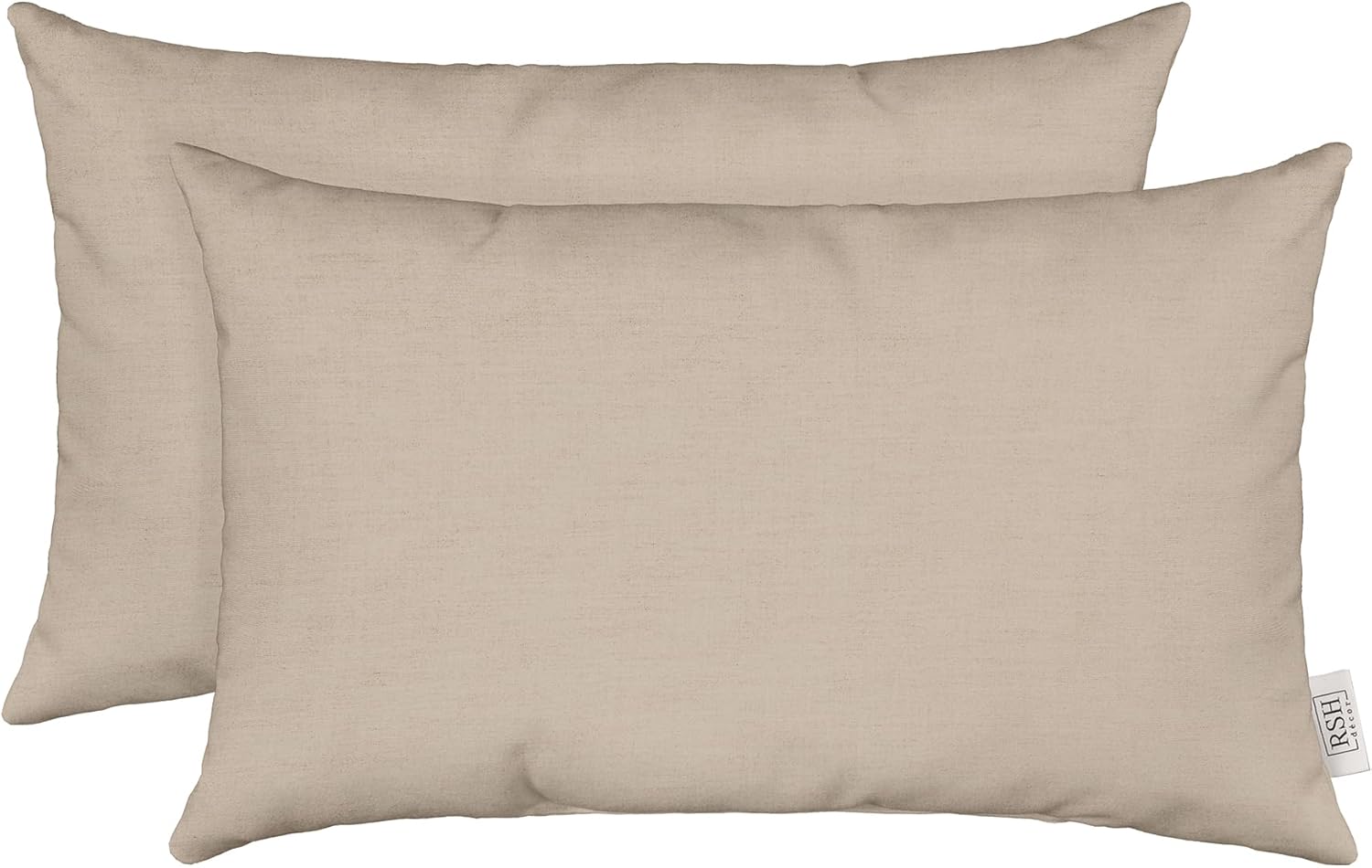 Sunbrella Jumbo Lumbar Pillow Covers Set of 2 for Outdoor Use