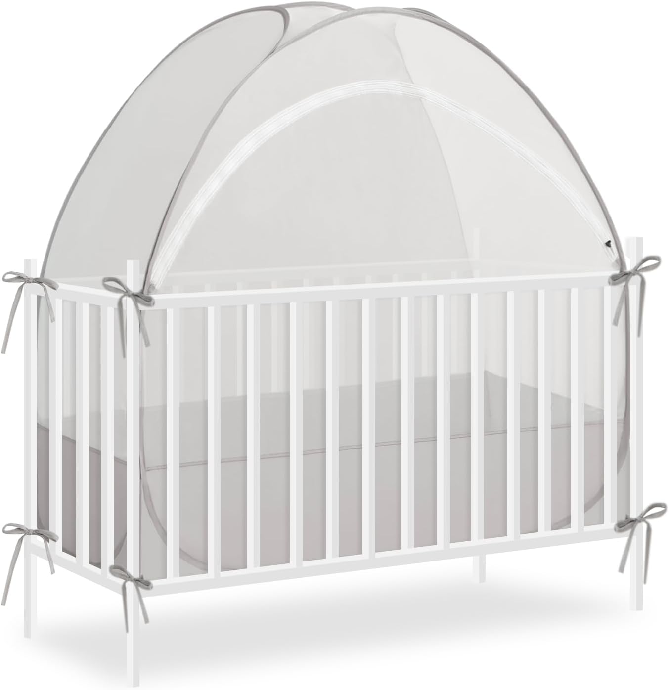 Akiky Large Pop Up Mosquito Net Crib Tent for Safe Sleep