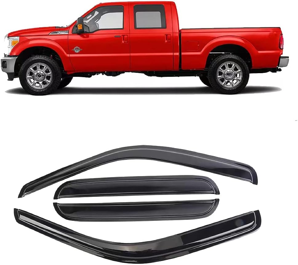 DYRDINSHOW Vent Window Door Visor for Fo-rd Super Duty 1999-2016