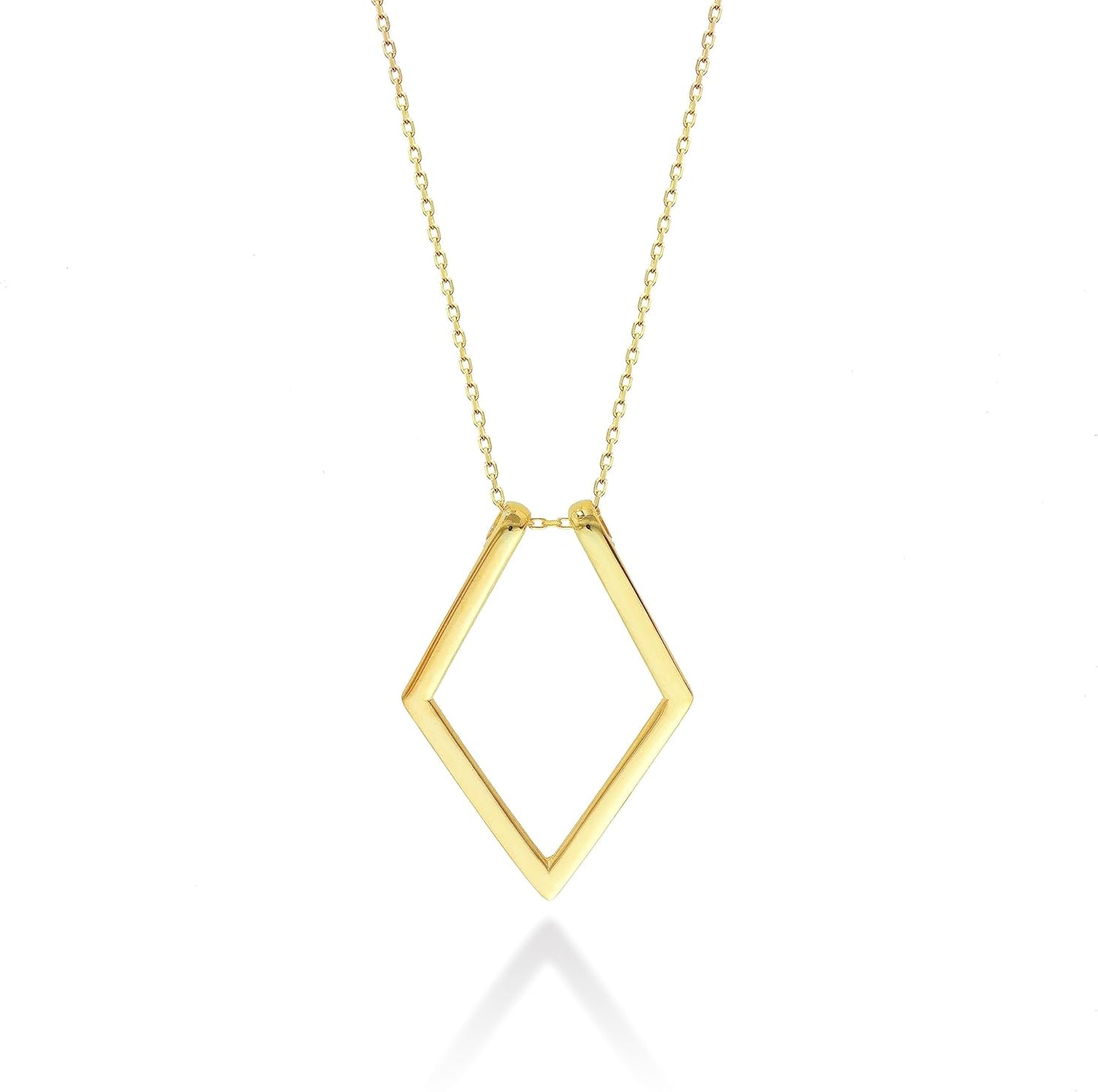 Geometric Ring Holder Necklace - Stylish and Functional Keeper