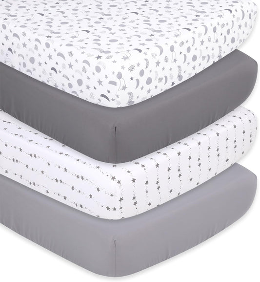 Celestial Crib Sheet Set - Soft & Breathable for Baby Comfort