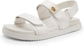 Women's Comfortable Open Toe Flat Sandals - Easy On/Off Comfort