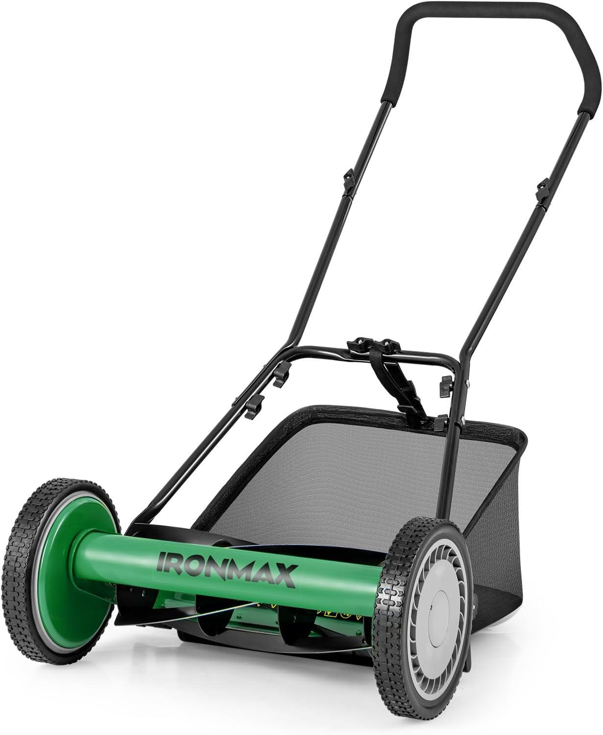 Goplus 16 Inch Manual Lawn Mower with 5-Blade Cutting System