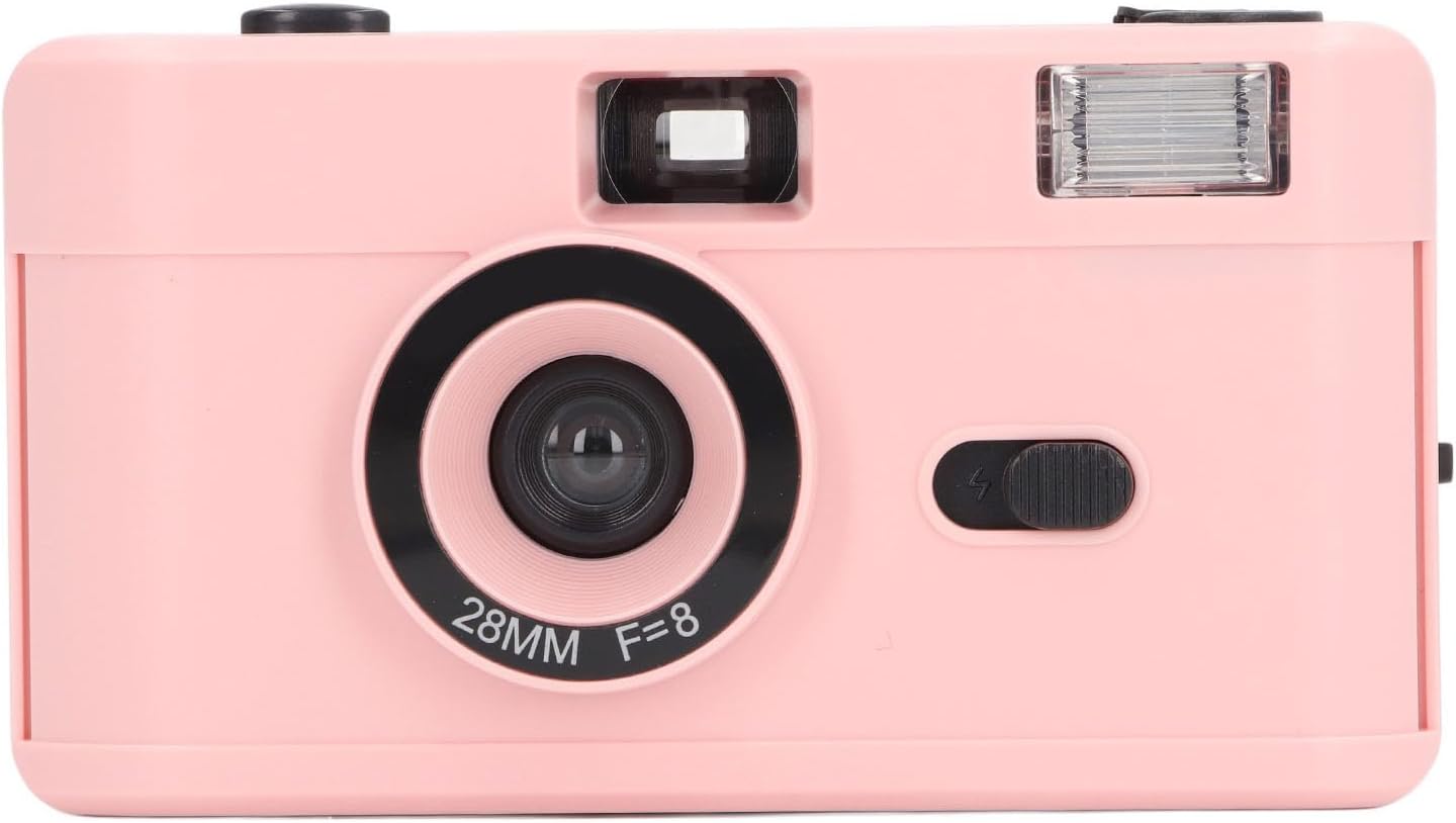 Vintage Roseate 35mm Film Camera with Flash