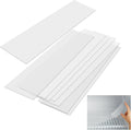 Frosted Plastic Shelf Liner 16 x 72 in - 8 Pack Clear Protection