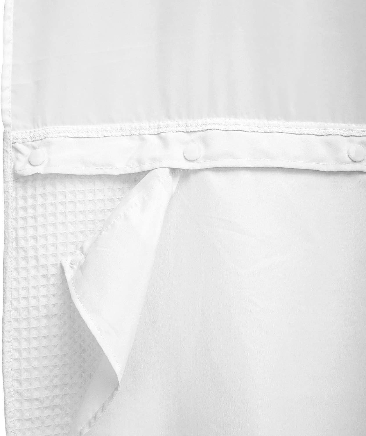 Barossa Snap-in Shower Curtain Liner: Hotel Style Upgrade