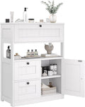 Bathroom Cabinet Modern Floor Storage Organizer - Compact, Sturdy