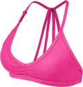 YEOREO Workout Sports Bra Strappy Open Back - Light Impact Support