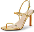 DREAM PAIRS Womens Slingback Heels - 3.5in Stiletto Dress Sandals