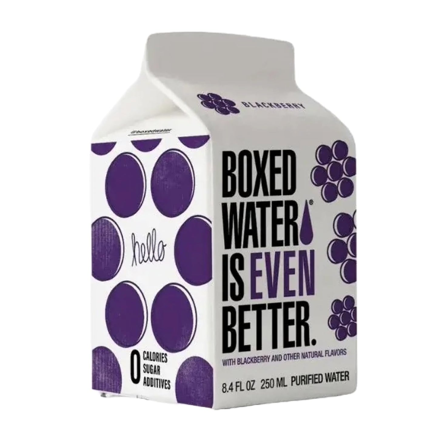 Boxed Water 8.5 oz Blackberry Flavor - Sustainable Mini Water