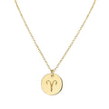 Handmade Gold Aries Necklace 16-18ft Adjustable - Timeless Zodiac Gift