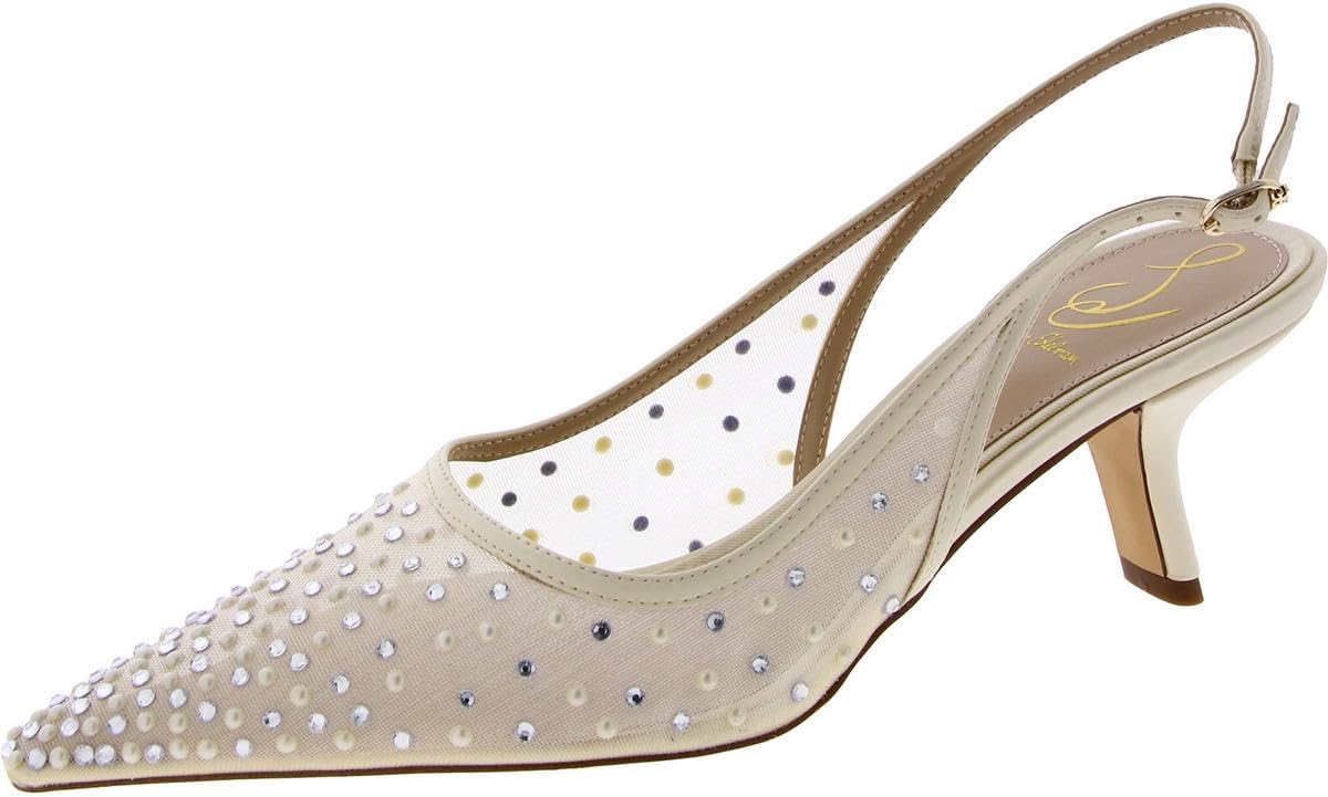 Sam Edelman Womens Bianka Sling - Elegant Kitten Heel Design