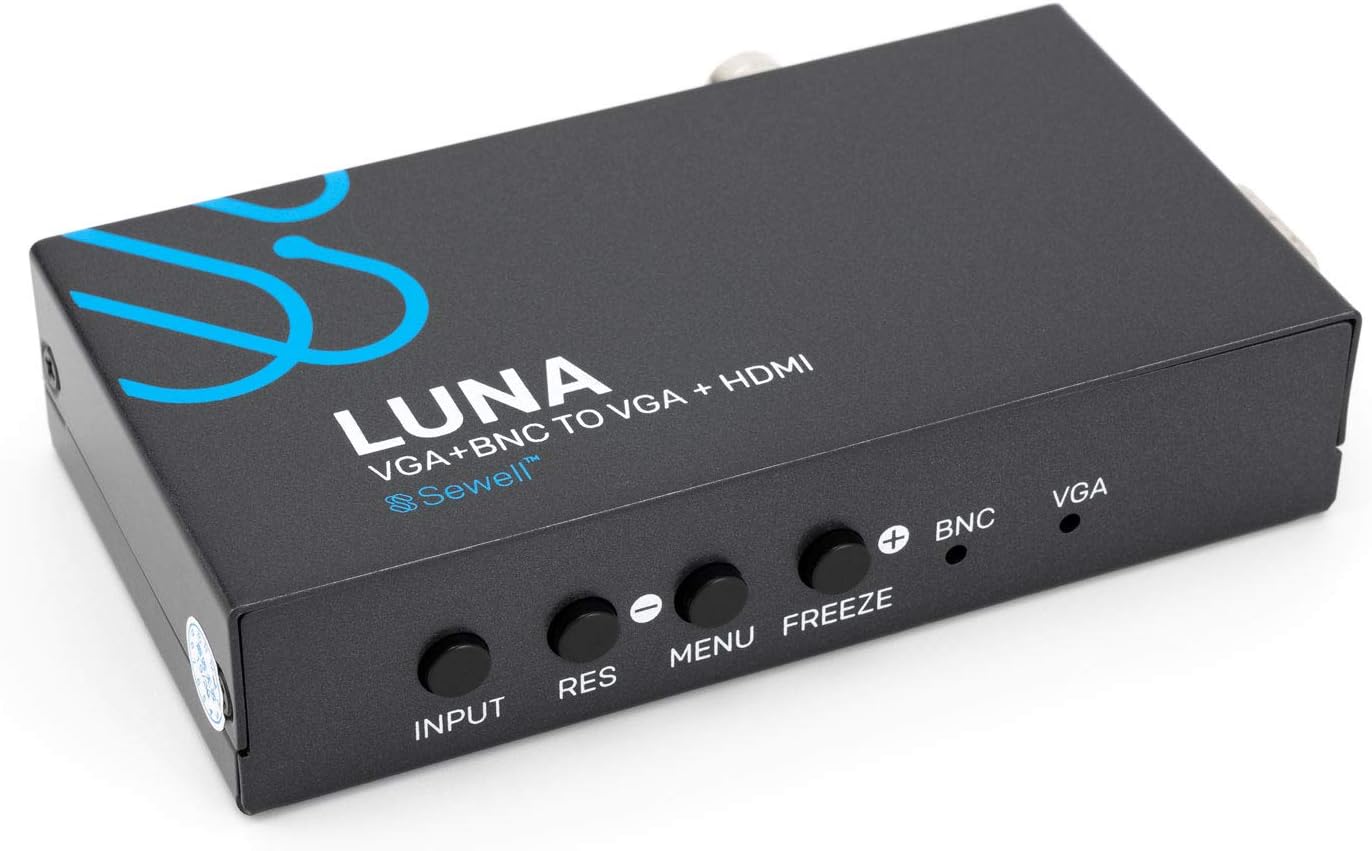 Sewell Direct Luna BNC to VGA and HDMI Converter for Easy Setup