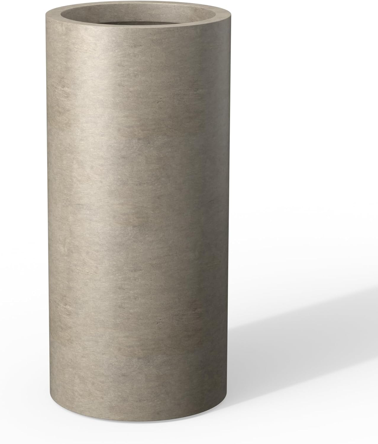Kante 23.6 Inch Tall Cylindrical Planter for Indoor Outdoor Use