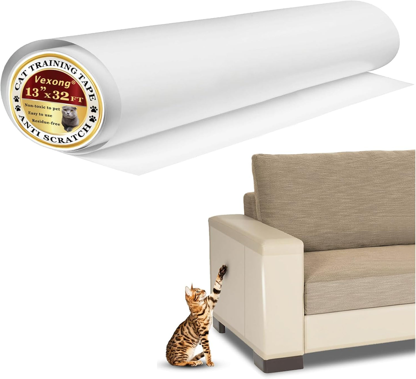 Anti Cat Scratch Furniture Protector for Couch and Car Seats