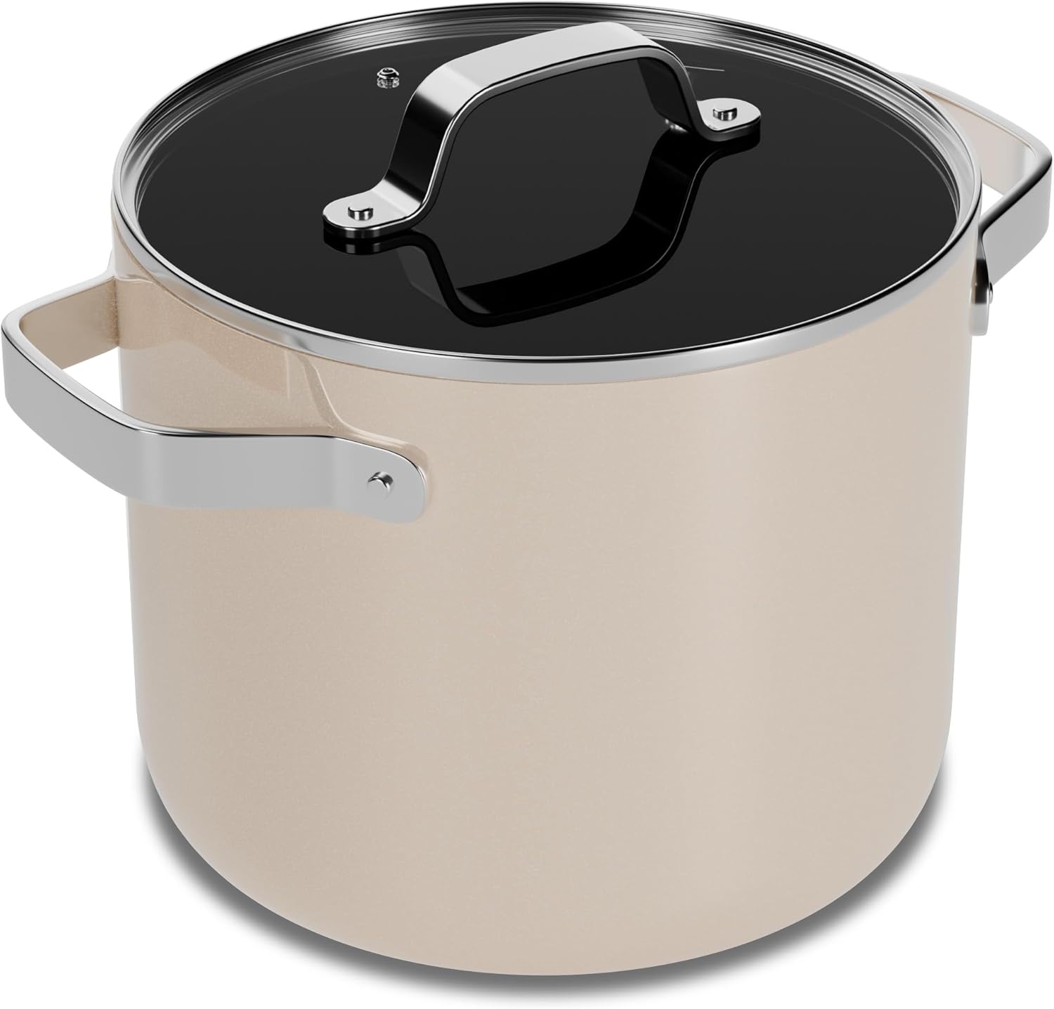 Bakken 5 Quart Ceramic Coated Stock Pot with Lid for Cooking