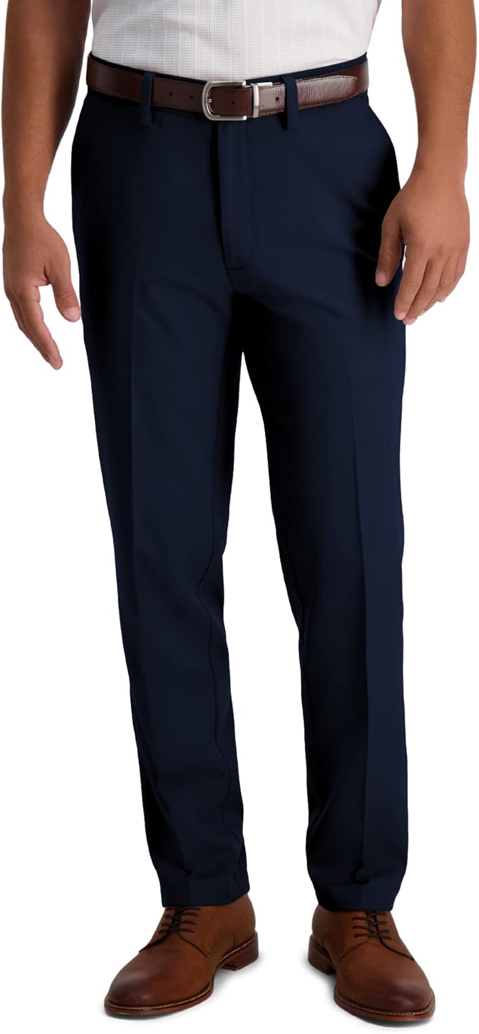 Haggar Men's Cool 18 Pro Slim Fit Casual Pant for Comfort
