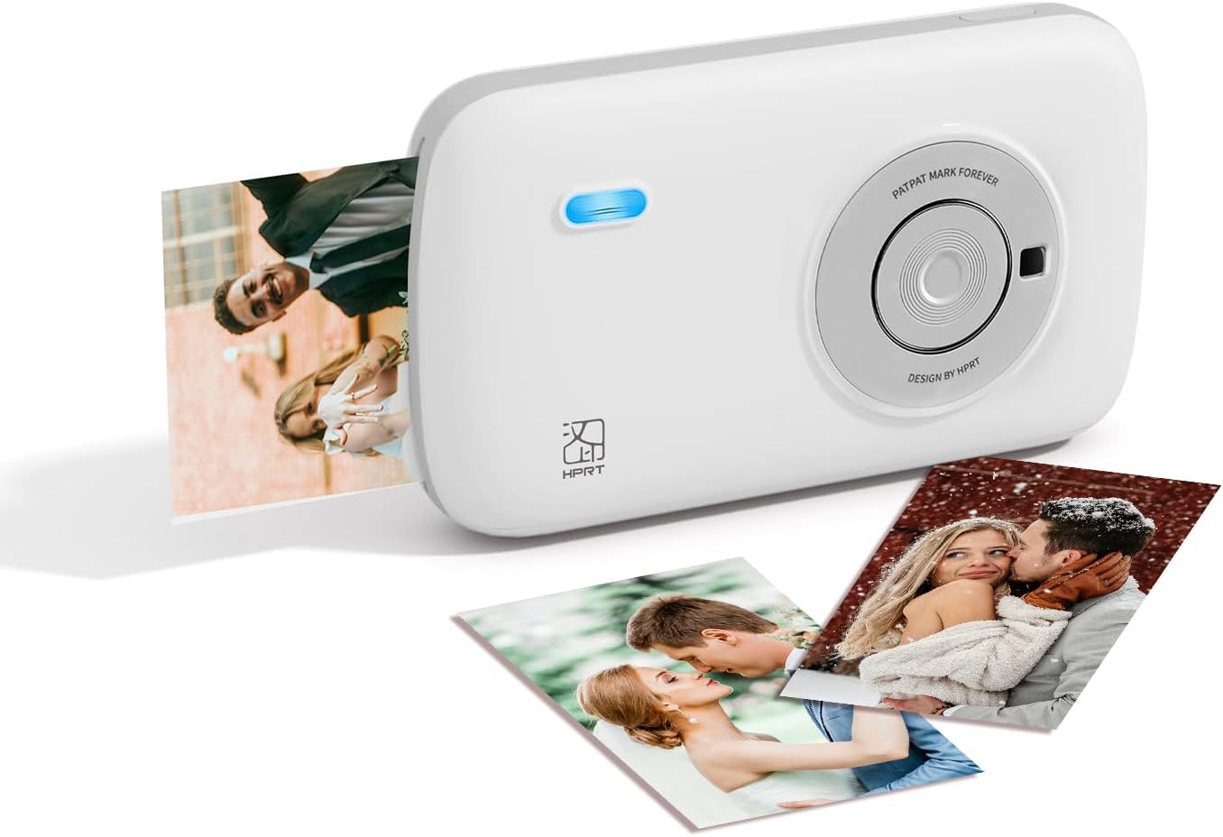 HPRT CP2100 Mini Photo Printer: Instant Color Prints, Bluetooth 5.0