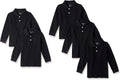 Boys Long-Sleeve Pique Polo Shirts Multipack - School Staples