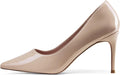 Pointy Pull On Stiletto Heeled Pumps - Comfortable 3.14 in Elegance