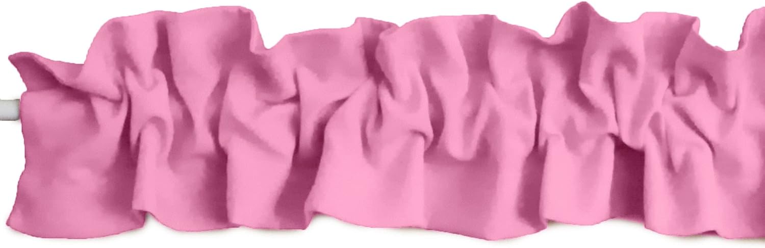 Solid Poplin Sleeve Topper Window Valance for Home Decor