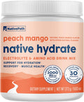 Native Hydrate Peach Mango Electrolyte Powder - Zero Sugar Hydration