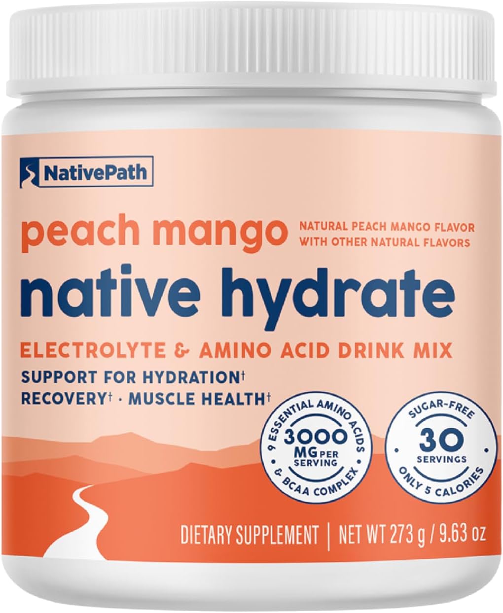 Native Hydrate Electrolyte Powder with BCAAs for Hydration