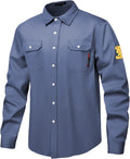 FR Shirts for Men 7oz Hi Vis Fire Resistant Welding Shirt - CAT2