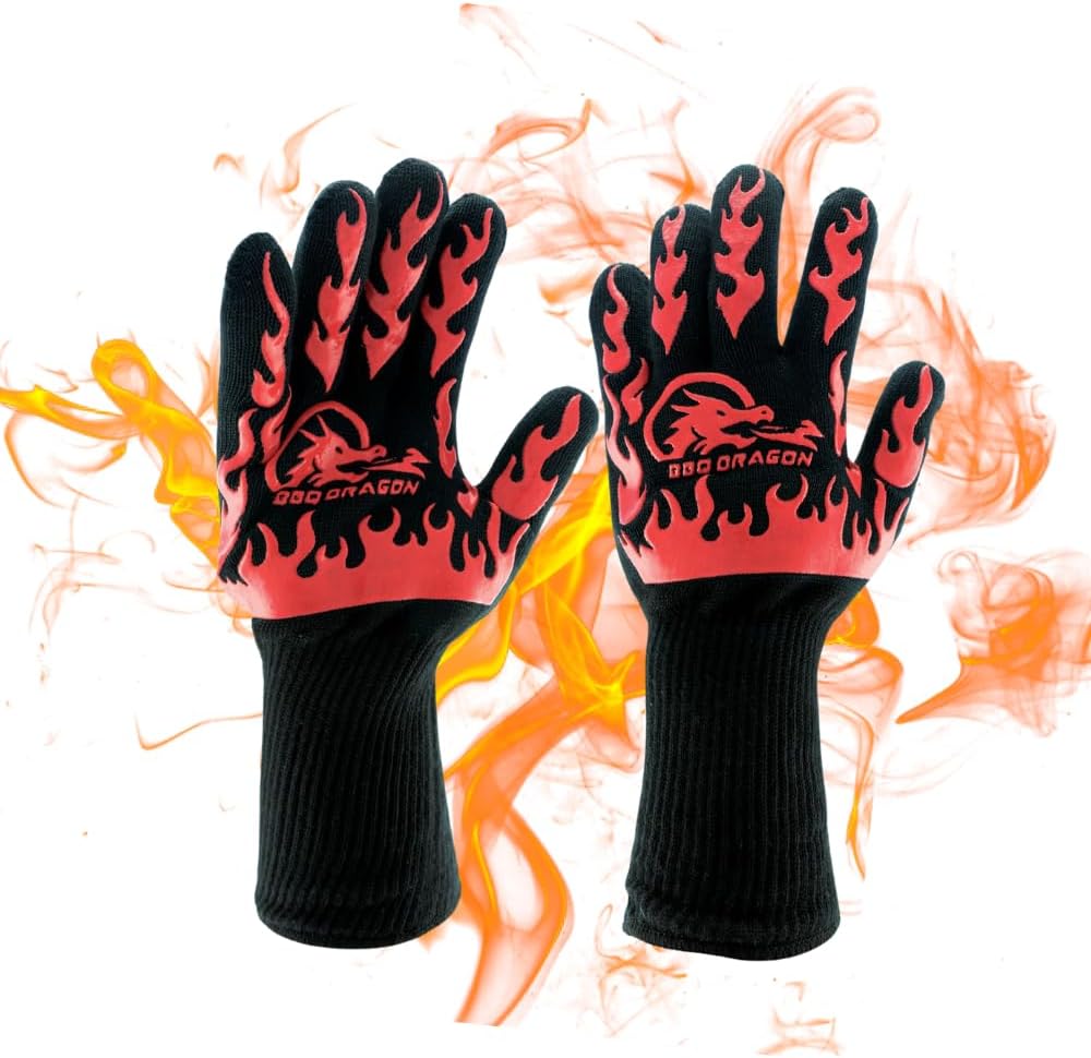 BBQ Dragon Heat Resistant Gloves: Safety & Style
