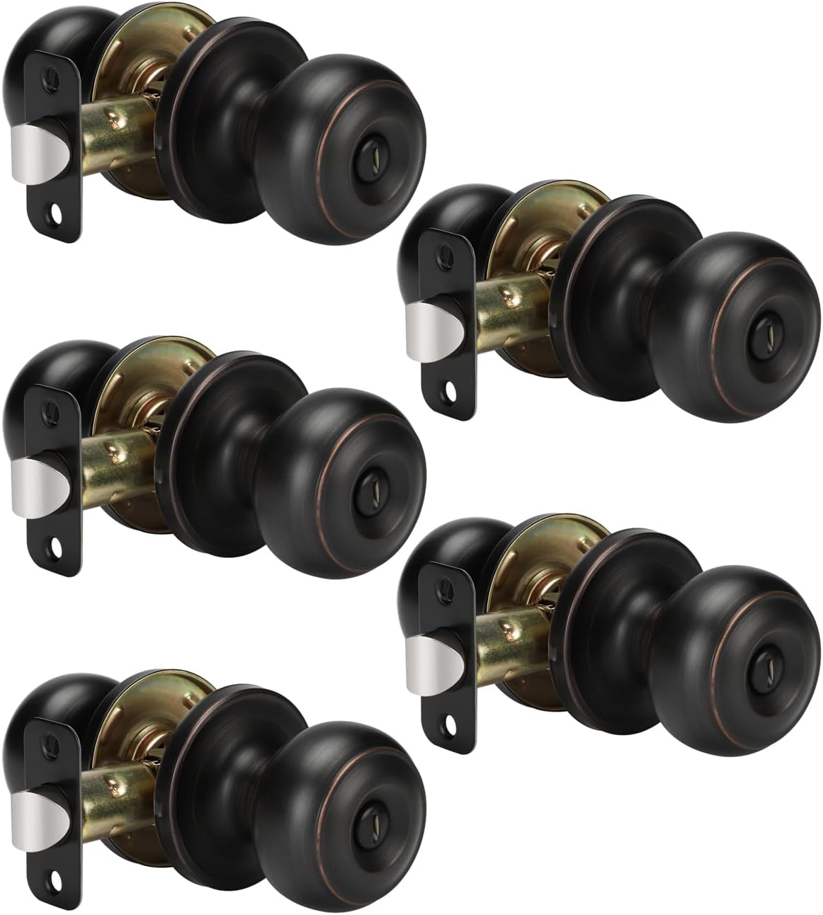 Oil-Rubbed Bronze Interior Door Knobs for Privacy and Style