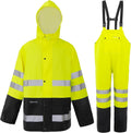 Rain Suit For Men & Women Waterproof Heavy Duty Rain Gear - Durable