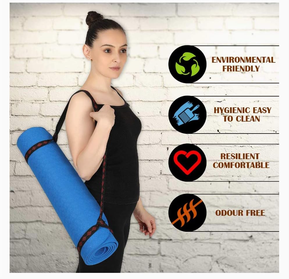 Ultimate Grip Yoga Mat for Fitness | 4mm Thick