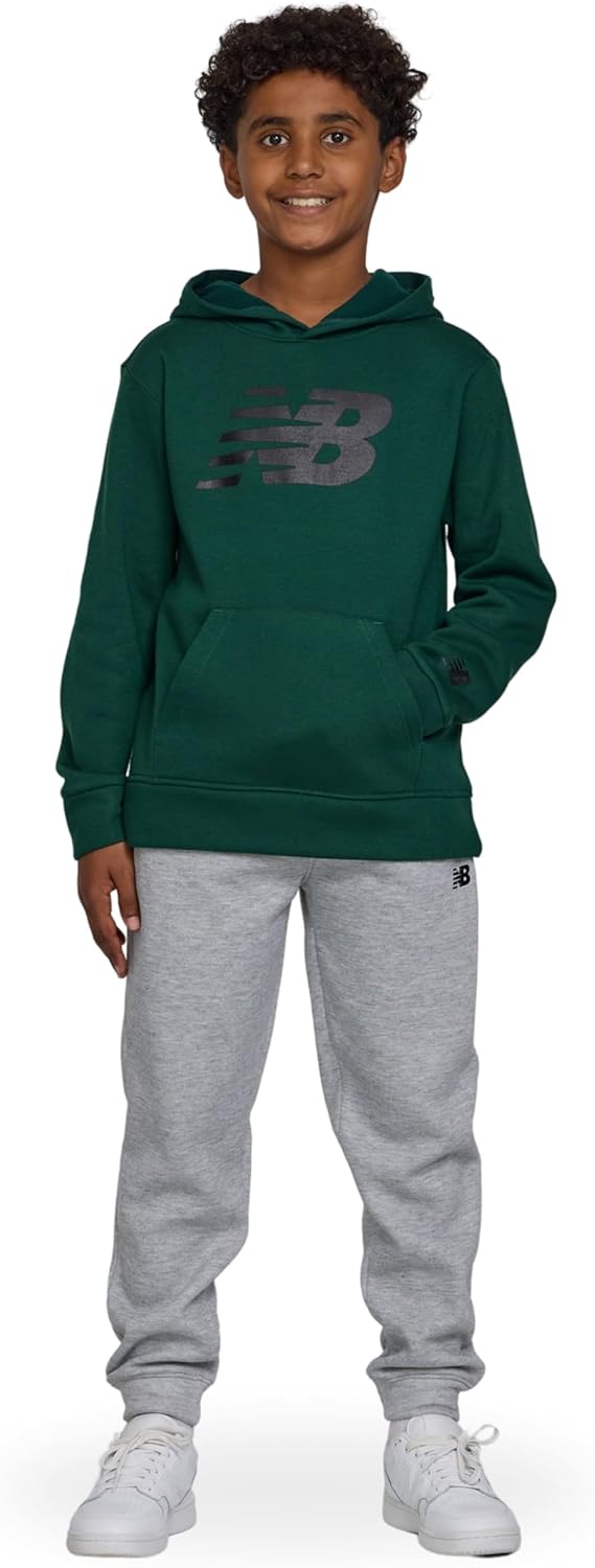 New Balance Boys Athletic Hoodie & Joggers Set for Active Play