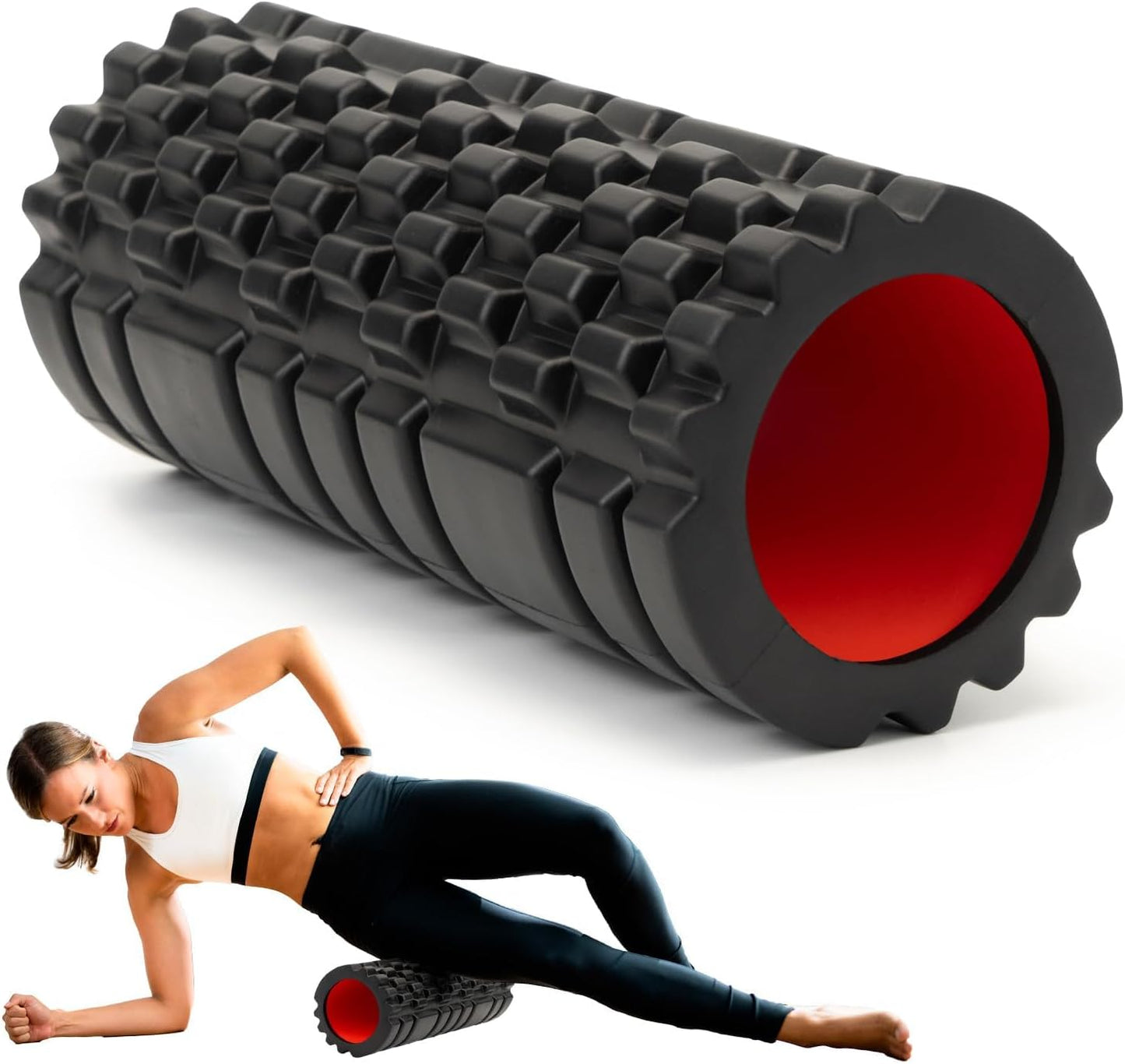 Foam Roller for Deep Tissue Massage - High Density 13in Roller