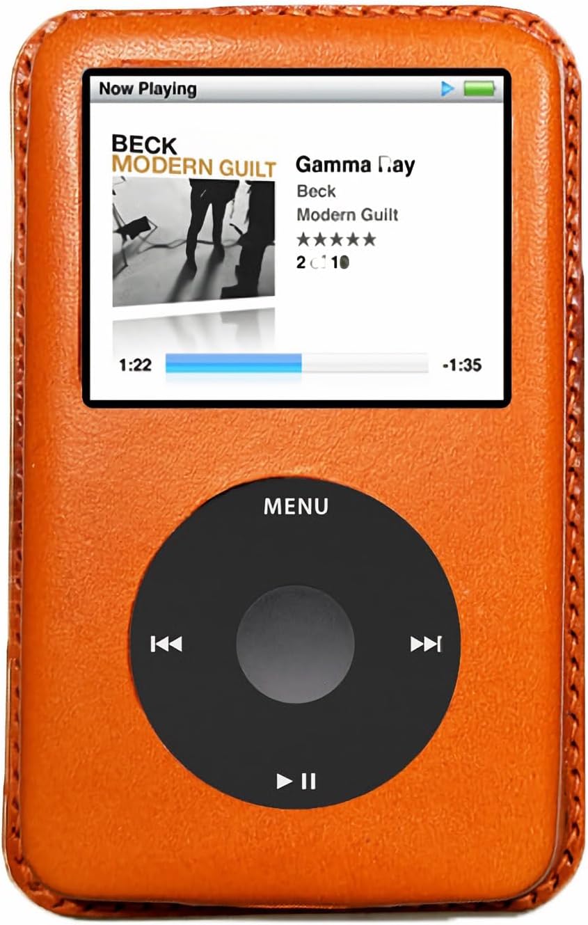 Handmade Leather Protective Cover for Apple iPod Classic Models