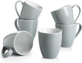 DOWAN 17 Oz Coffee Mug Set of 6 - Large Durable Grey Mugs