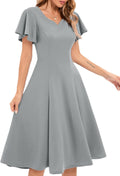 Wedding Guest Dresses for Women Vintage Short Sleeves