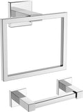 Toilet Paper Holder Set Wall Mount - Pivoting SUS 304 Stainless