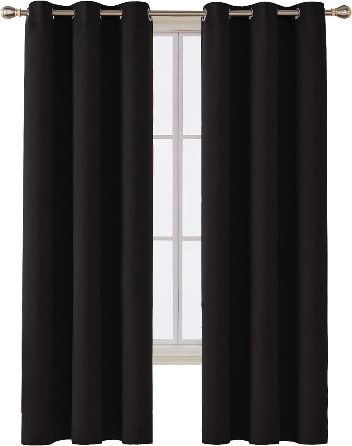 Deconovo Blackout Curtains: 84 Inches, 2 Panels Set